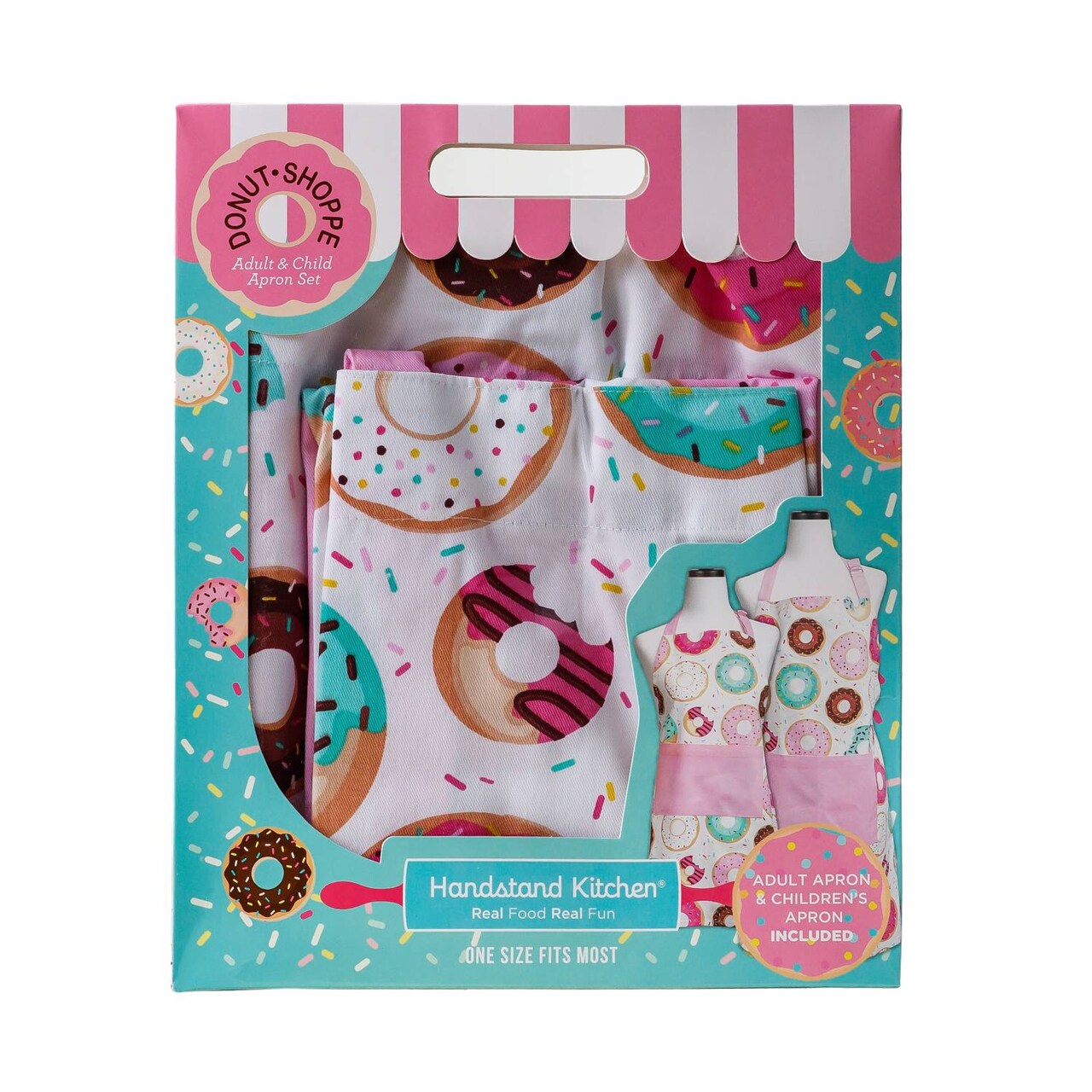 Handstand Kitchen Parent and Child Matching Apron Set Donut Shop